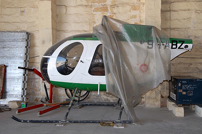 8 Nardi-Hughes 369HM .jpg -  Nardi-Hughes 369HM in storage